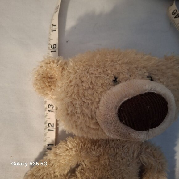 Gund Toothpick Plush Teddy Bear Stuffed Animal Beige 14" Soft Cuddly Toy - Picture 5 of 9
